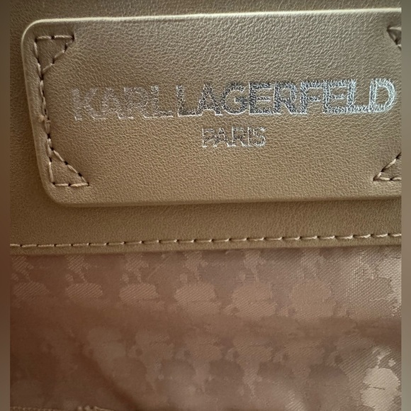 Karl Lagerfeld Paris Maybelle Karl Letter White Crossbody - Picture 6 of 7